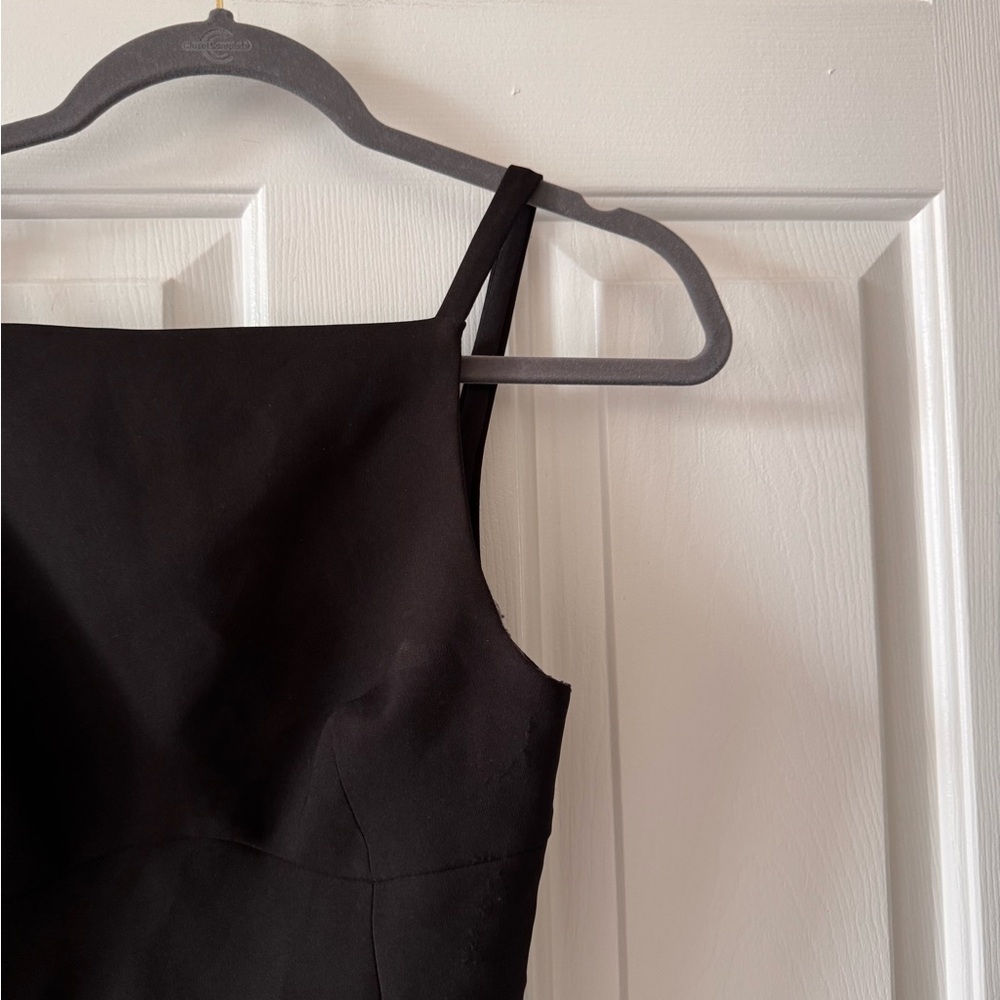 Zara Black Square-Neck Camisole w/ adorable back, side zip NWT - Picture 4 of 7